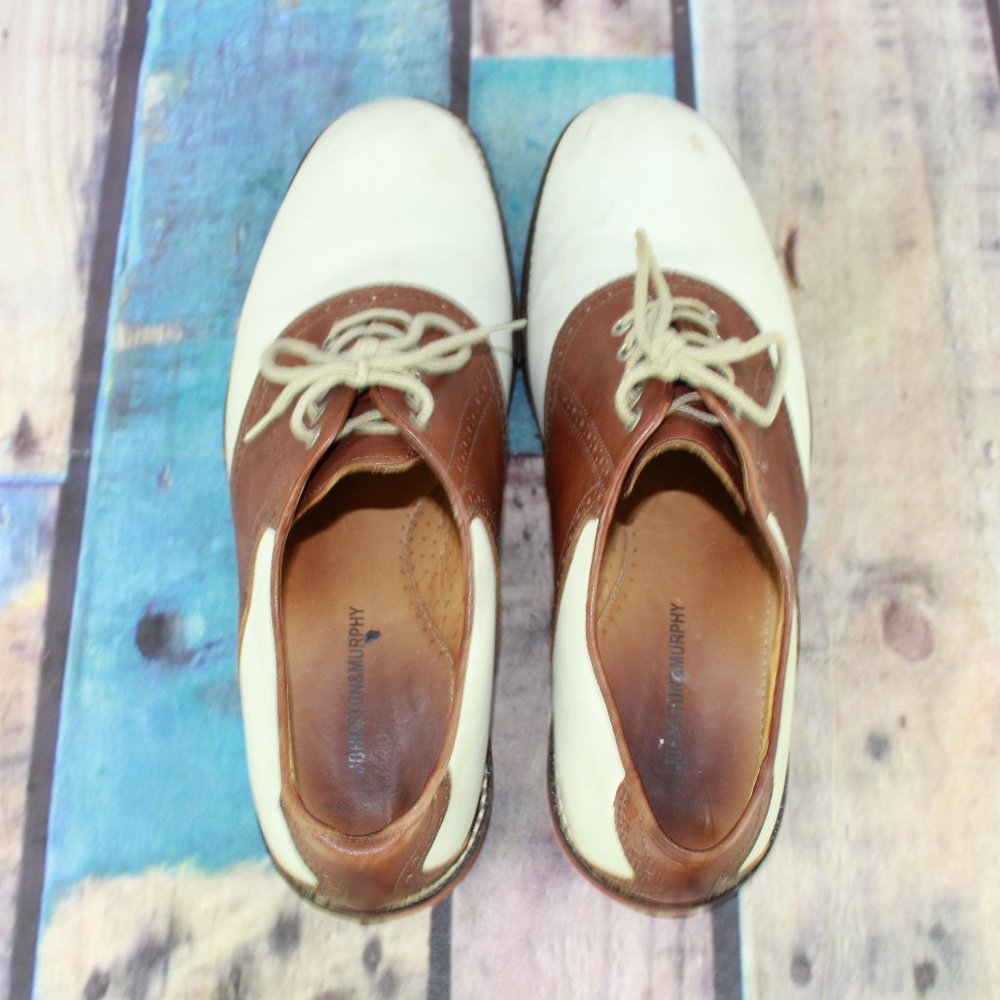 JOHNSTON & MURPHY Saddle Oxfords Shoes Size 12 M - Picture 6 of 9